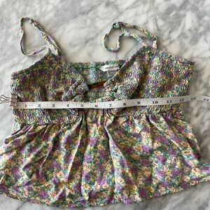 American Eagle Outfitters Multicolor Smocked Top
